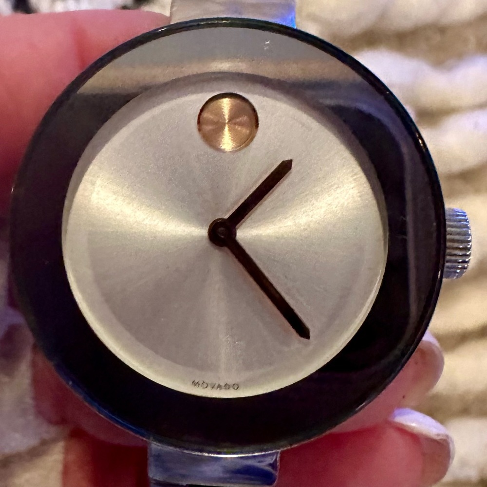 Movado Bold 34 mm Stainless Steel Case with Silver Bracelet Women's Watch